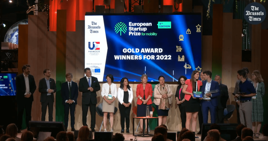 GOLD WINNERS of the European Startup Prize for Mobility 2022