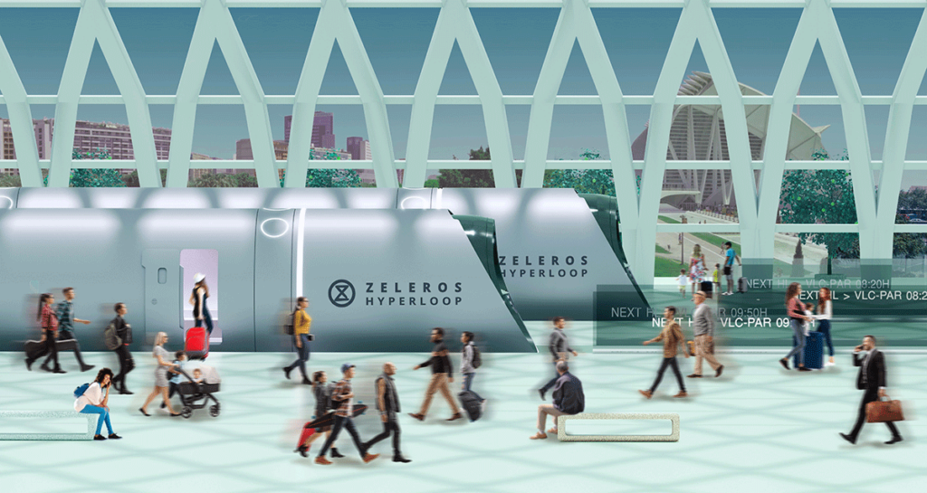 Zeleros hyperloop station